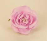 Bižutéria - Brošňa cca 6cm - pen.hmota Foamiran, biž. kov,bledofialová