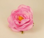 Bižutéria - Brošňa cca 6cm - pen.hmota Foamiran, biž. kov, ružová